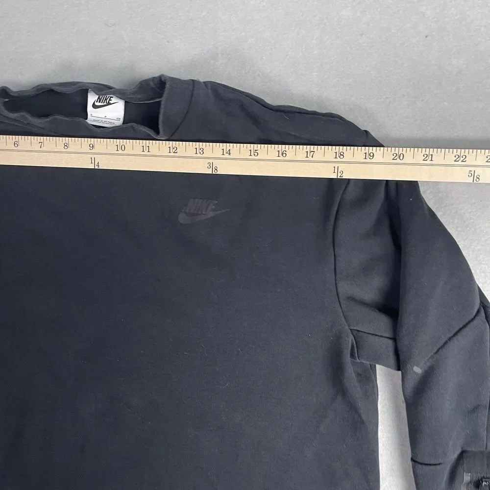 Nike Crew Neck Pull Over Sweater 3/4 Sleeve Men‎ Small Black